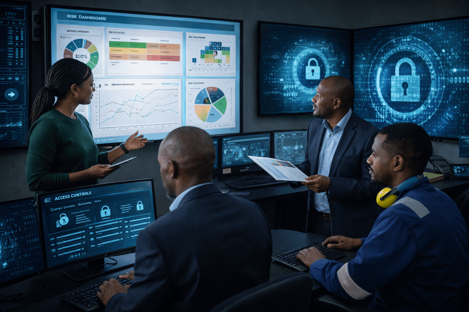 Cybersecurity digital visualization