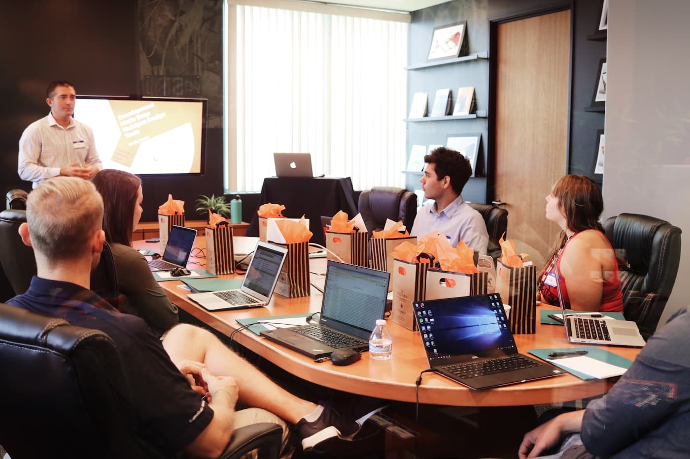Consulting team in a strategic planning meeting